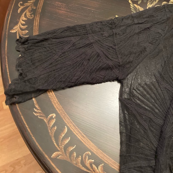 Buckle  Daytrip mesh embroidered open front long cardigan duster/ swim coverup - Picture 5 of 7